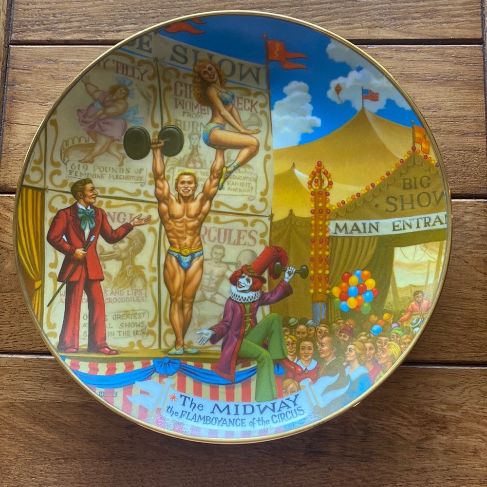 The Greatest Show on Earth The Midway Plate.